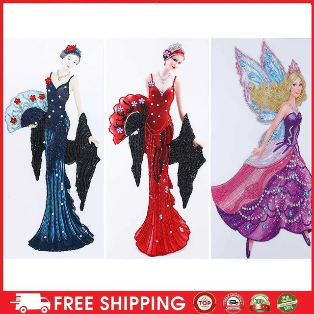 liuwei 5D-Diamant-Malerei-Set f? Erwachsene, DIY, Damen, spezielles Diamantgem?d