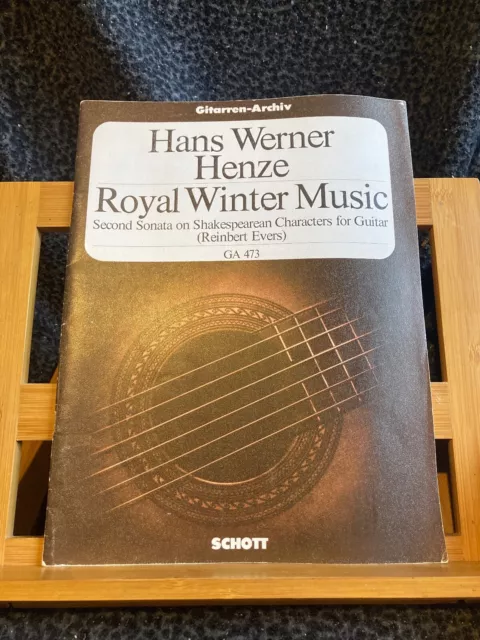 Hans Werner Henze Royal Winter Music partition guitare éditions Schott GA 473