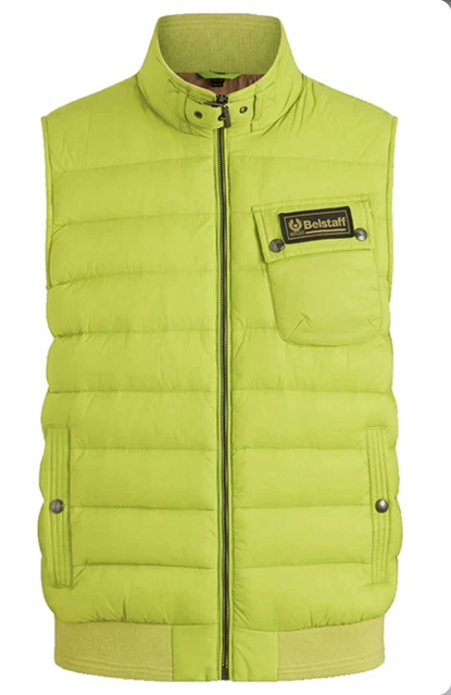 Belstaff Streamline Plume Bas Léger Salvia Gilet Neuf It 48 UK 38