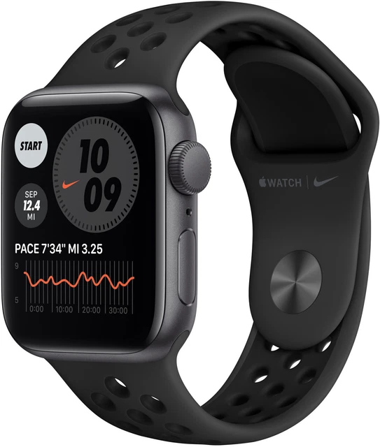 APPLE Watch Nike SE 2021 GPS 40 mm Aluminium Sportband schwarz MKQ33FD/A B-WARE
