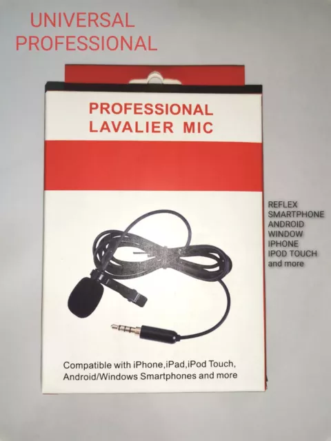 Djoyxrr Microfono Lavalier per iPhone, Microfono Lavalier senza Fili  Smartphone