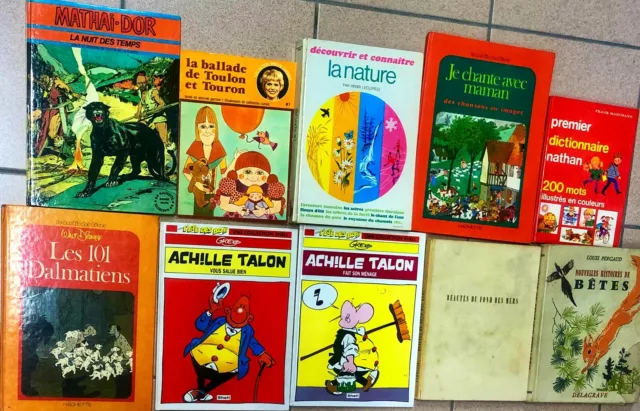 Lot De Livres Anciens Et Récents : Achille Talon Et Autres