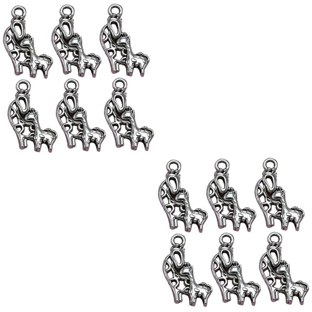 40 stücke Legierung Giraffe Anhänger Charms DIY Schmuckherstellung Zubehör für