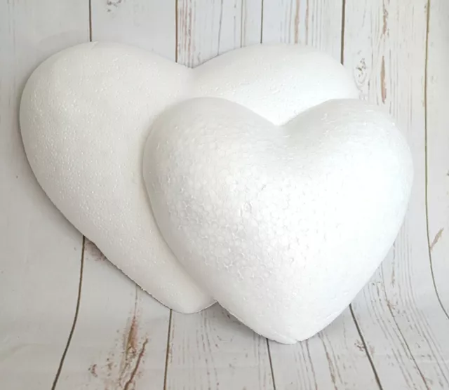 Polystyrene Half Hearts 28 cm - 38 cm wreath Christmas florist craft Valentine