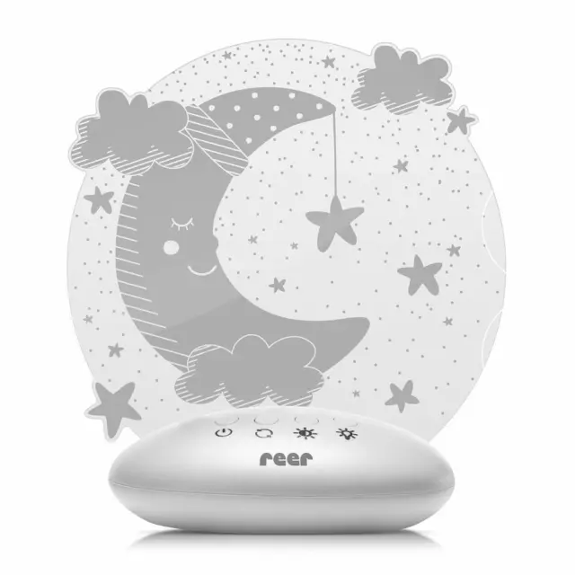 reer ColourLumy Moon Soothing Night Light Children Slumber Light Grey