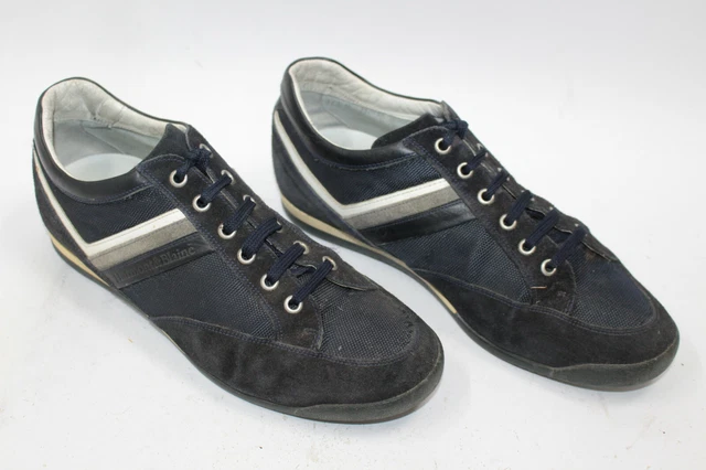 HARMONT & BLAINE men shoes sz 7.5 Europe 40 blue canvas  display picture 3
