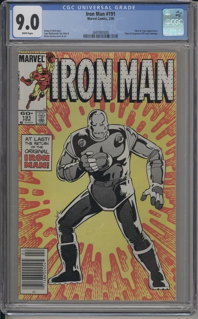Iron Man #191 - Cgc 9.0 - Vibro -Tigra- Tales Of Suspense #39 Homage -3697897005