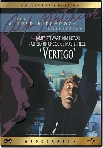 Vertigo - Alfred Hitchcock Film (DVD with Liner Note, Widescreen) James Stewart