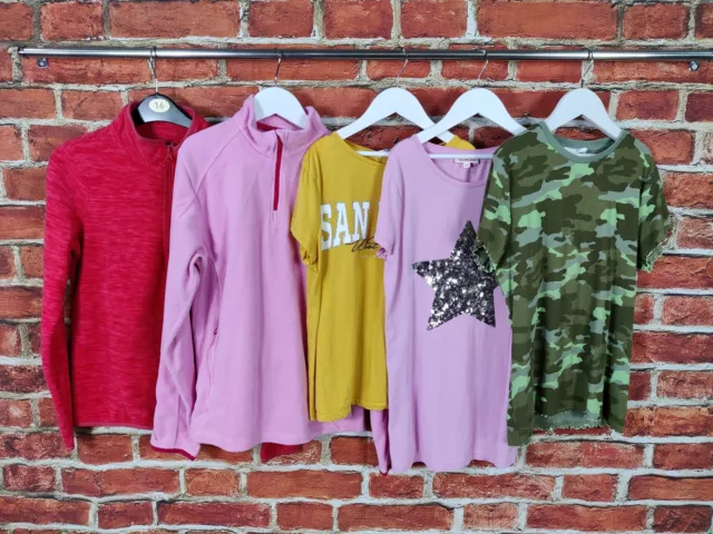 Girls Bundle Age 13-14 Years H&M Bluezoo M&S Etc Fleece T-Shirts Camo Kids 164Cm