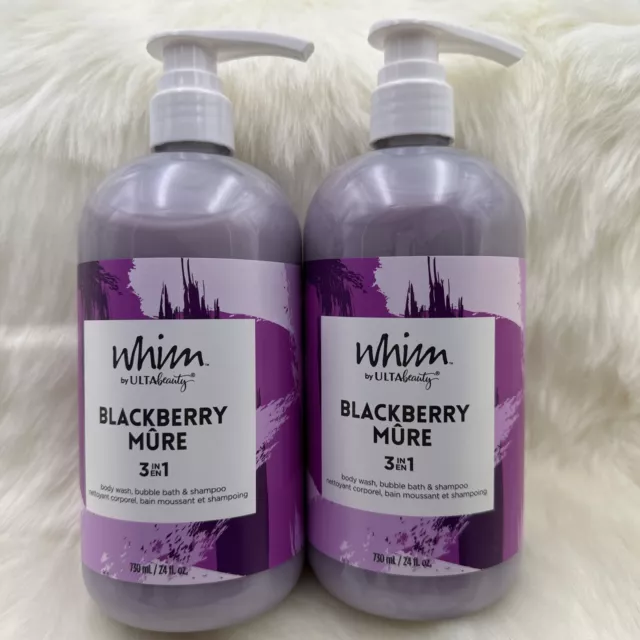 2 Pc - WHIM by Ulta Beauty 3-in-1 Body Wash, Bubble Bath & Shampoo 24 fl.oz Each