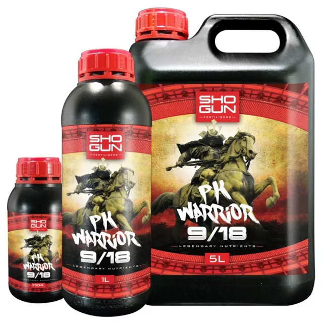 Shogun PK Warrior 9/18 250ml 1L 5L Flower Booster Enhancer And Weight Gainer