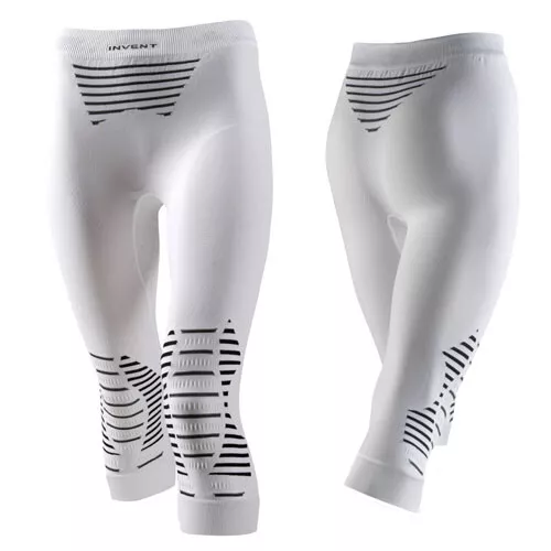 X-Bionic Damen 3/4 lange Funktionsunterhose INVENT medium Gr. XL white/black