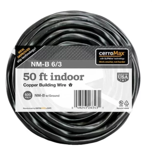 Cerrowire 15 ft. 4-Gauge Solid SD Bare Copper Grounding Wire 050