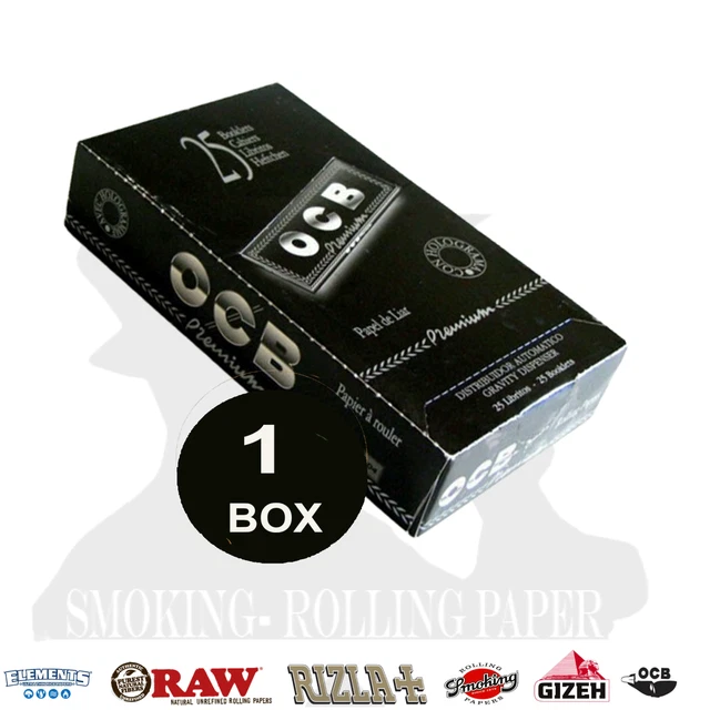 Cartine Trasparenti Rollare Cartine OCB Premium Nero Doppia Corte - Scatola Da 25 Libretti, Trasparenti, Per Arrotolare Filtri Ultra Slim Rizla - Foto 11