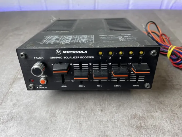 Motorola im Auto Grafik Equalizer Booster EQB3000, Vintage, Oldtimer