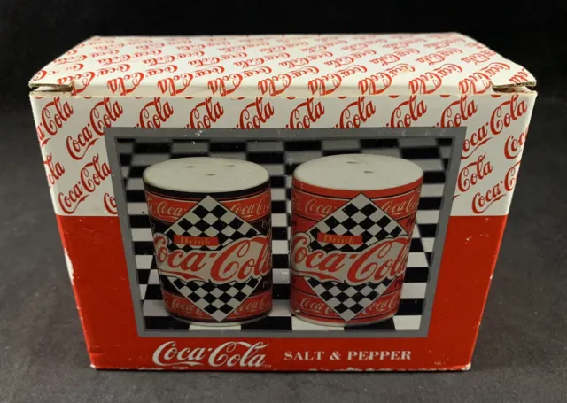 Vintage 1995 Coca-Cola Salt & Pepper Shakers