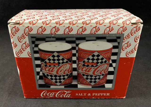 Vintage 1995 Coca-Cola Salt & Pepper Shakers