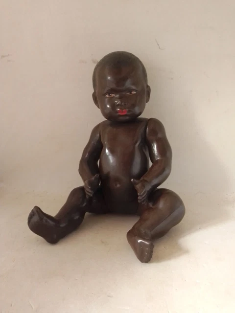 Baigneur Poupon En Celluloïd Marechal & Grassard, 33 Cm, Circa 1945