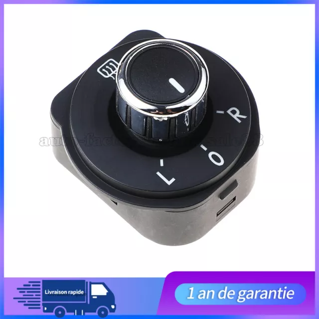 Commutateur Bouton de réglage rétroviseurs rétro pour Volkswagen POLO 6R Neuf 3