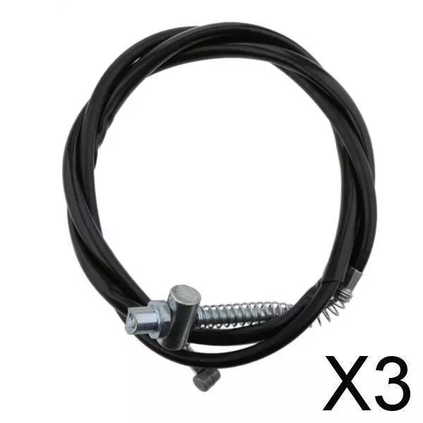 3X Black Motorcycle Rear Brake Cable Assembly for Yamaha PW50 PY50