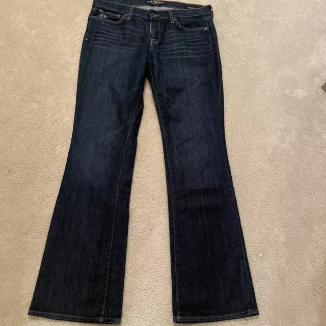 Lucky Brand Zoe Boot Jeans Size 12/31 X 32 Womens Stretch Blue Denim.