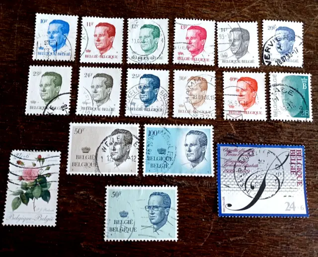 Belgique België Belgien kleines Lot Konvolut Briefmarken