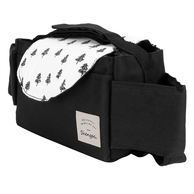 (Mini Tree Pattern)Baby Stroller Hanging Bag Organizer Universal Cup Holder US