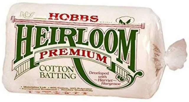 Hobbs Heirloom Premium Cotton Wadding Batting - All Sizes Available
