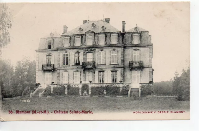 BLAMONT - Meurthe et Moselle - CPA 54 - le Chateau Ste Marie