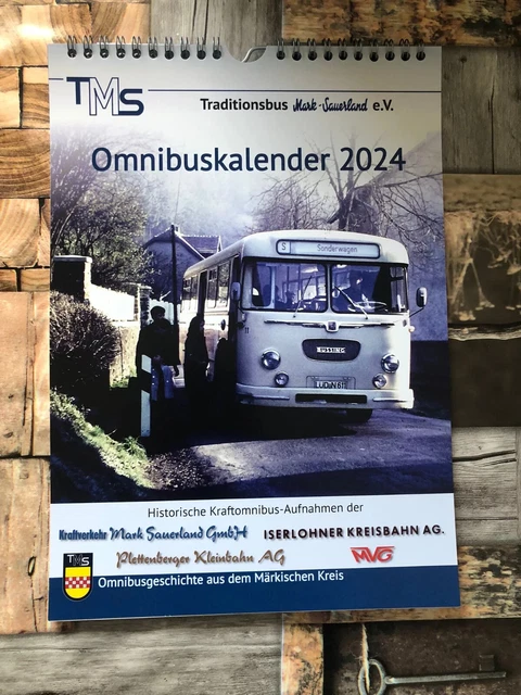 OMNIBUSKALENDER 2024 Kraftverkehr MarkSauerland, Iserlohner