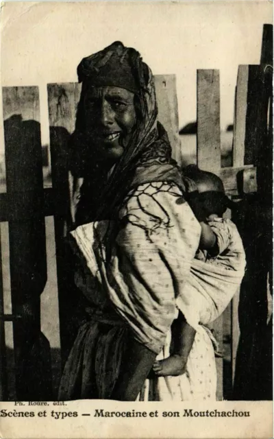 CPA AK Scenes et Types Marocaine et son Moutchachou MAROC (824919)