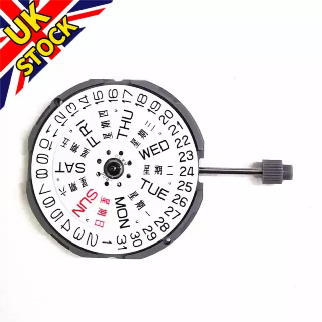 23.65mm Day / Date At 3 Quartz Watch Movement With Battery For Miyota GM02 GM00