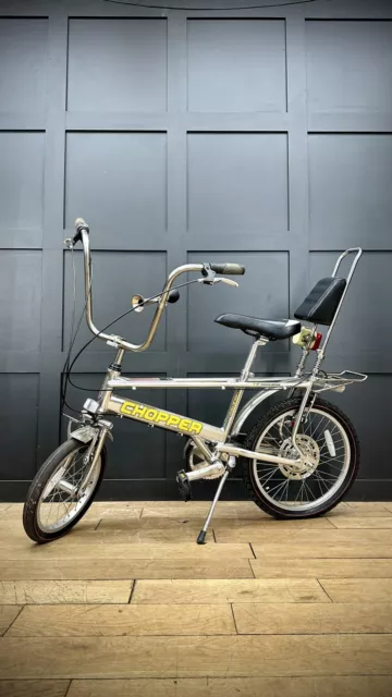 RETRO RARE RALEIGH Chopper Bike / Vintage Bicycle/ Full Chrome Chopper ...