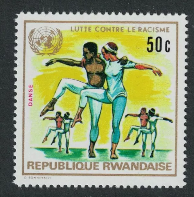 Rwanda Ballet Dancers 50c 1972 nuovo nuovo di zecca sg#500
