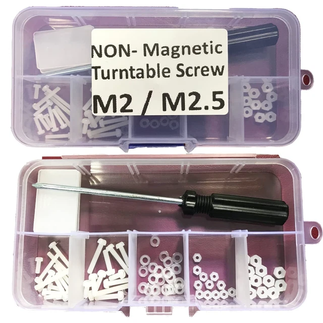 KIT ASSORTITO DI 73 bulloni a testa tonda in nylon non magnetico con c