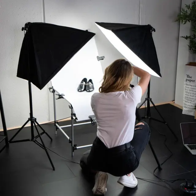 23" Product & Food Photography Lighting 'Work Hustle' Table Kit
