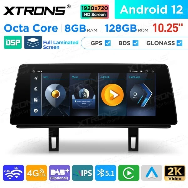 AUTORADIO XTRONS QAB12CCB12E87C Android 12 10,25" IPS GPS WiFi per BMW
