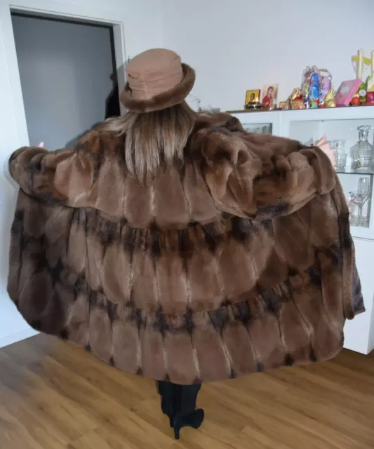 Pelz Pelzmantel Nerzmantel Echt Luxus Deutscher Zobel Iltis Coat German Sable 2