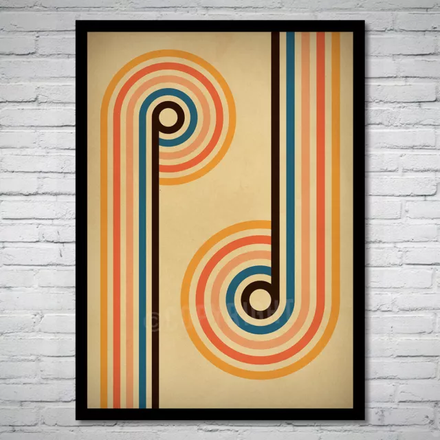 Retro Seventies 01 Poster Art Print 70's 60's Vintage Style