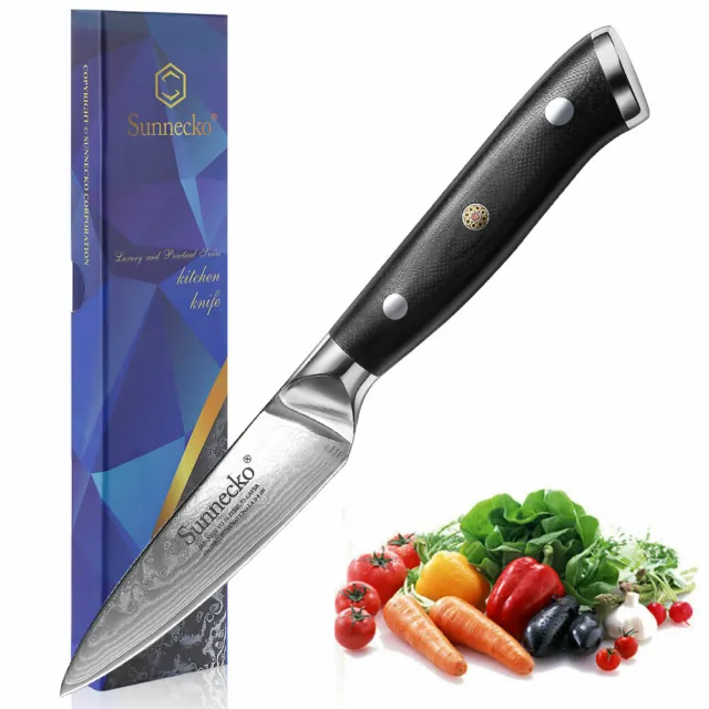 3.5 Inch Paring knife Fruit Peeling Japanese Damascus VG10 Steel Kitchen Cutlery