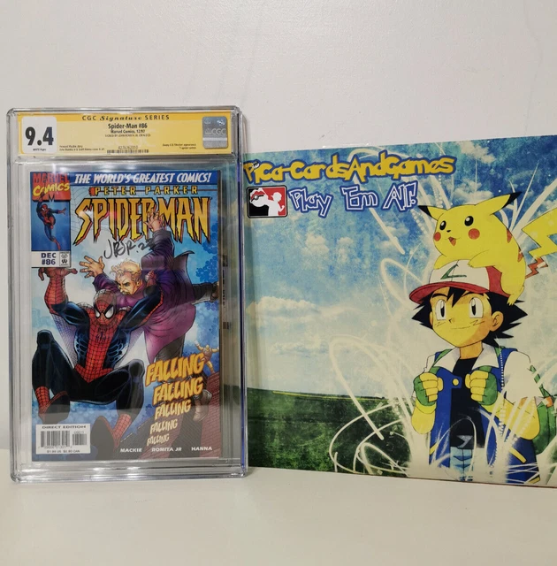 PETER PARKER SPIDERMAN 86 1997 Signed By John Romita Jr. CGC 9.