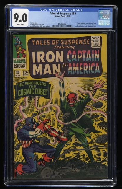 Tales Of Suspense #80 CGC VF/NM 9.0 Red Skull Iron Man Captain America!