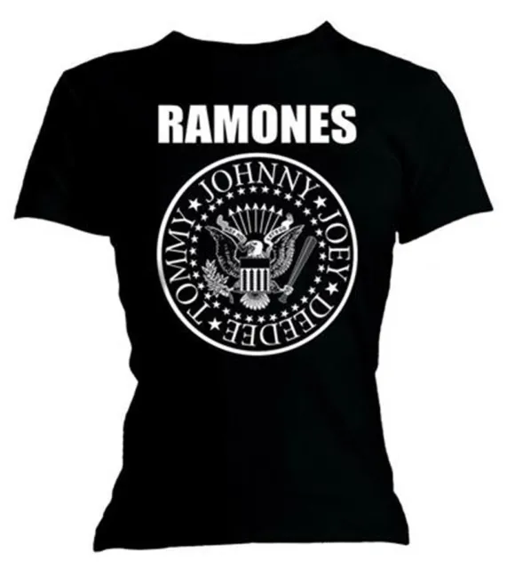 Ramones Seal Womens Fitted T-Shirt OFFICIAL