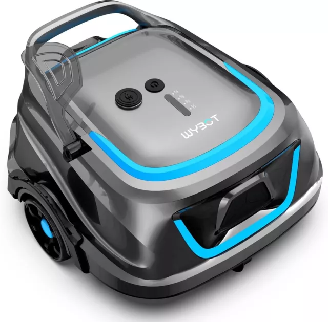 WYBOT Robot da Piscina con batteria, grigio scuro 120min, Pulitore per Piscina