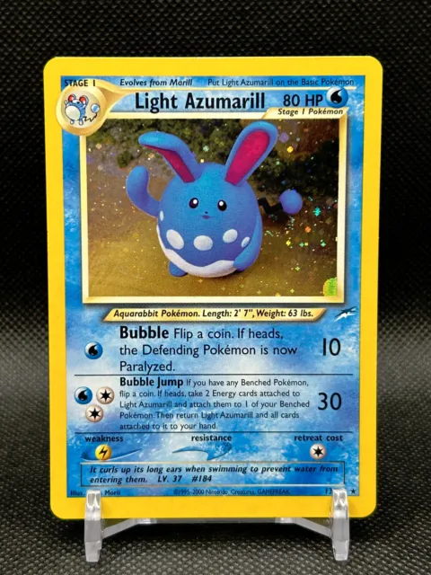 Pokemon Card - Light Azumarill - Neo Destiny 13/105 Holo Rare