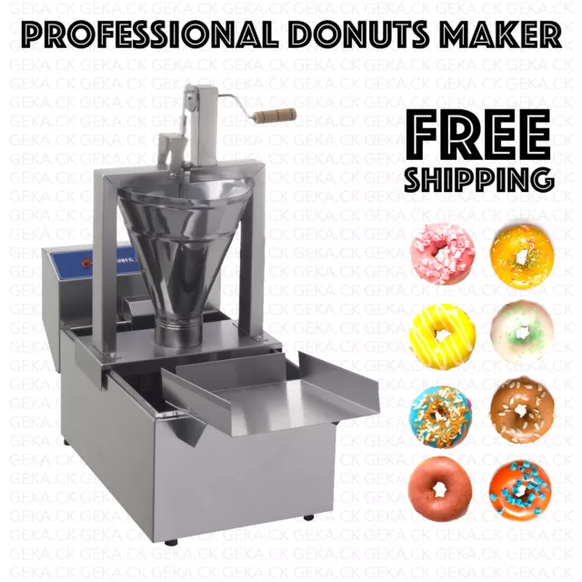 Profesional Pequeño Negocio Compacto Donut Freidora Fabricante Máquina 110PC / H