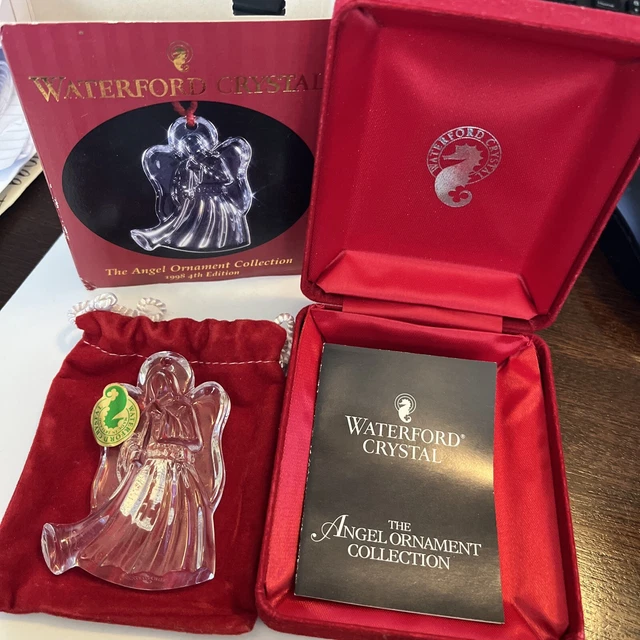 Waterford Crystal Glass Millennium Angels 4th Edition Peace Christmas Ornament