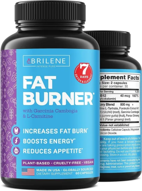 Weight Loss Supplement, Intense Pure Fat Burner, Garcinia Cambogia & L-Carnitine