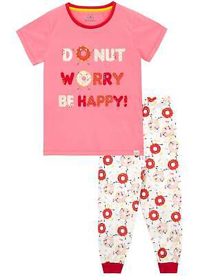 Doughnut Pyjamas Kids Girls 5 6 7 8 9 10 11 12 13 Years PJs Nightwear Sleepwear