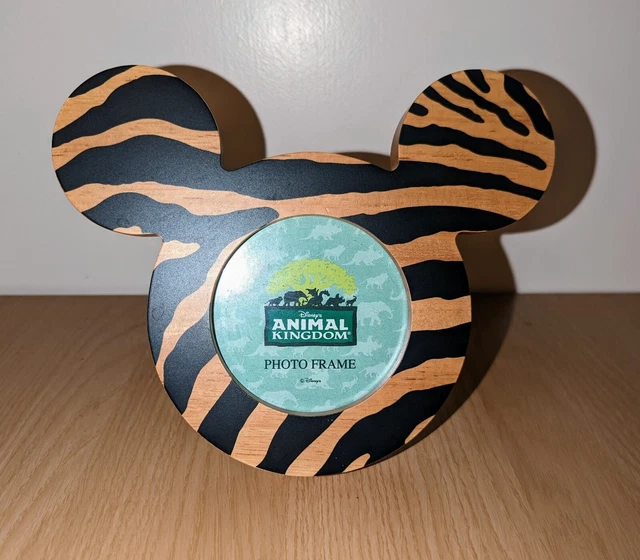 DISNEY PARKS ANIMAL Kingdom photo frame Tiger Print Mickey Mouse Ears